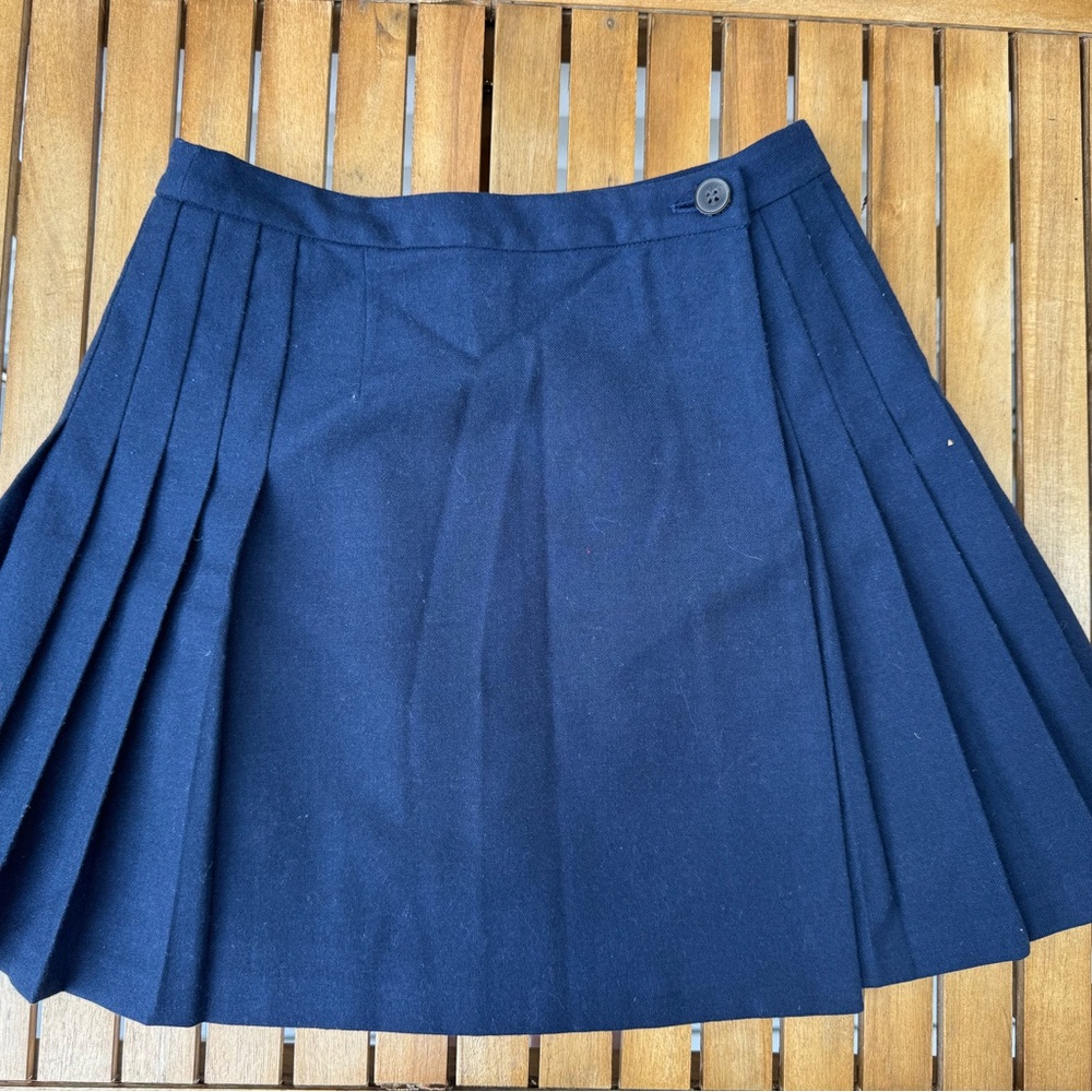 Jack Wills Navy Pleated Women's Skirt Size 4